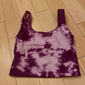 Avocado Brand Tie-dye Purple Sports Bra
